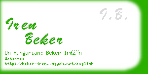 iren beker business card